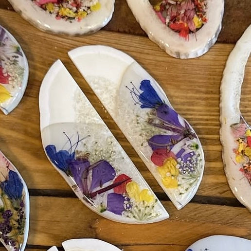 multi-colour ivory earrings (CANADA ONLY)