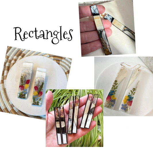 rectangle earrings