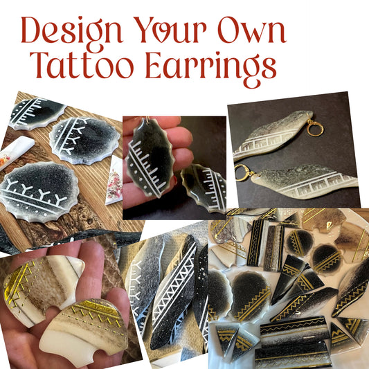 Design Your Own Earrings - tattoo design