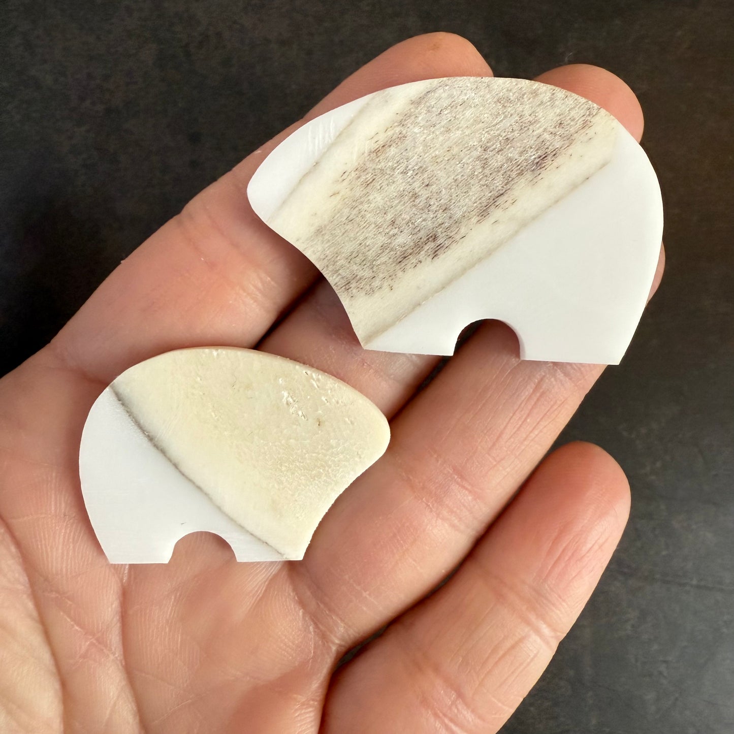 bear earrings 1 purple/blue - small or regular size