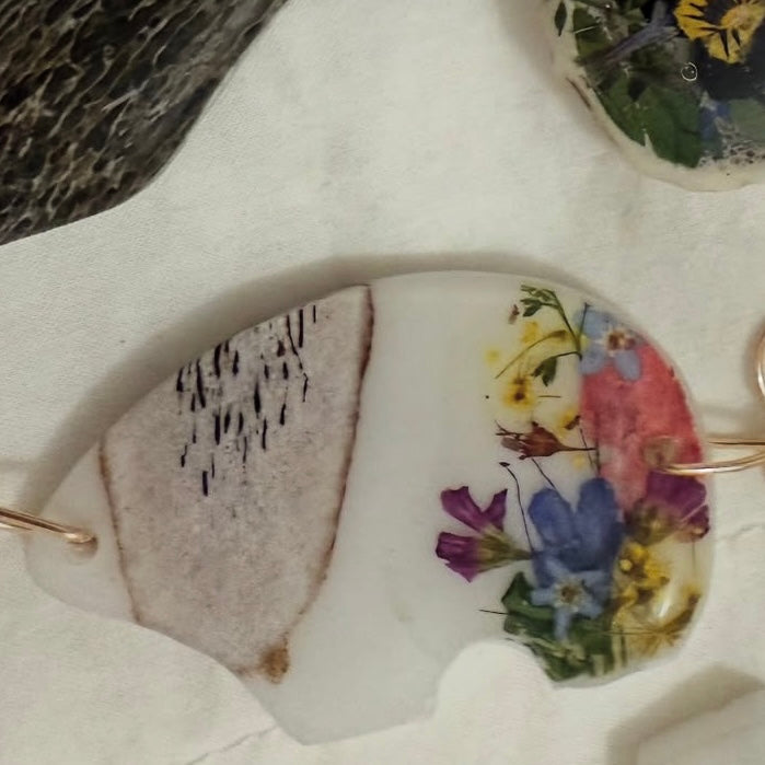 bear earrings - multi-colour - small or regular size