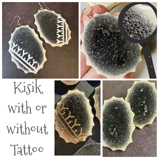 Kisik earrings - with or without tattoo